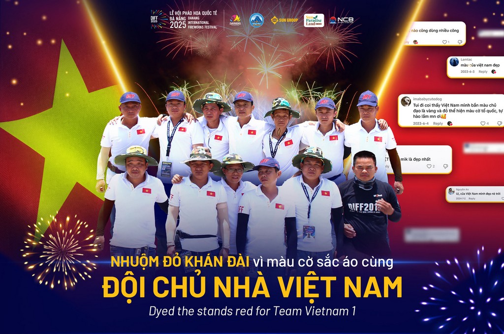 Đội Việt Nam 1- Lễ hội pháo hoa Đà Nẵng 2025