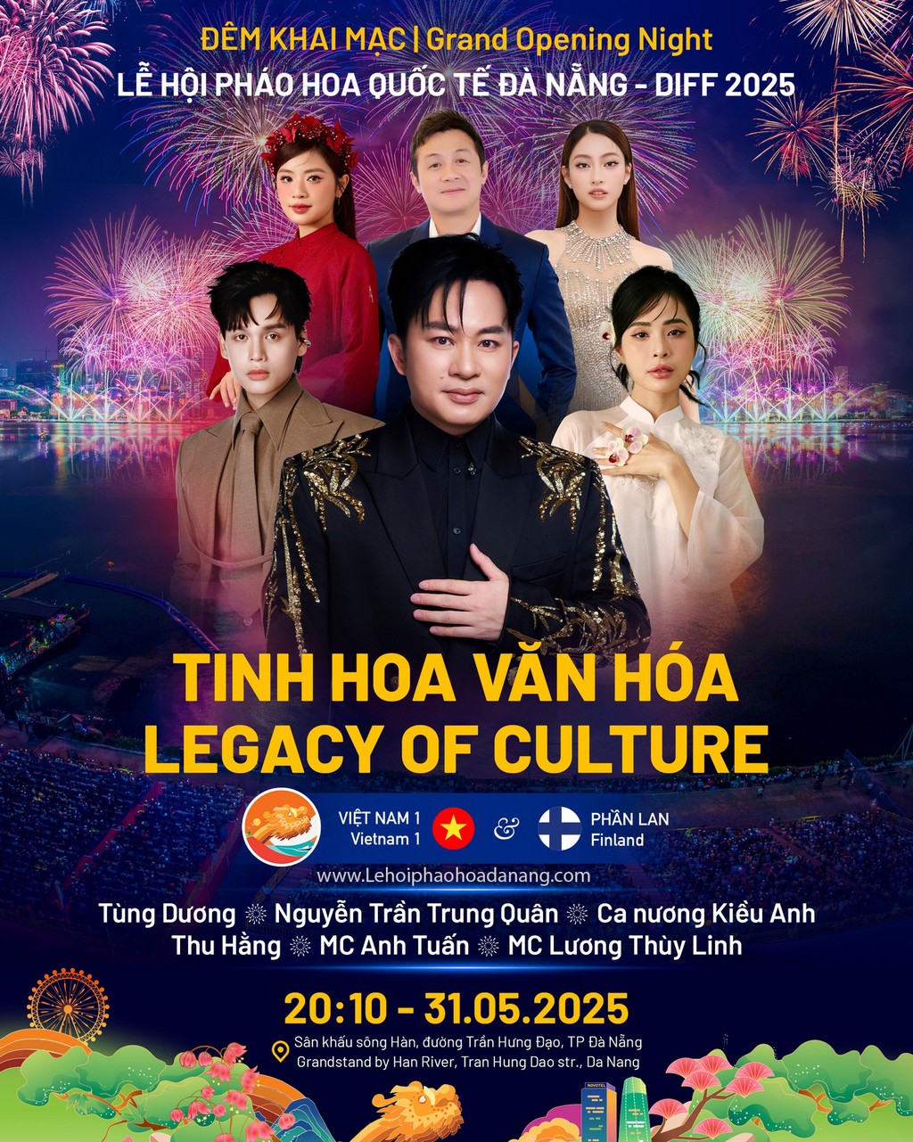 Nghệ sĩ đêm khai mạc lễ hội pháo hoa Đà Nẵng 2025